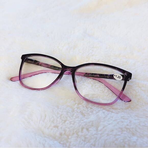 Eli Light Purple & Black Two Tone Reader Glasses - Picture 7 of 13
